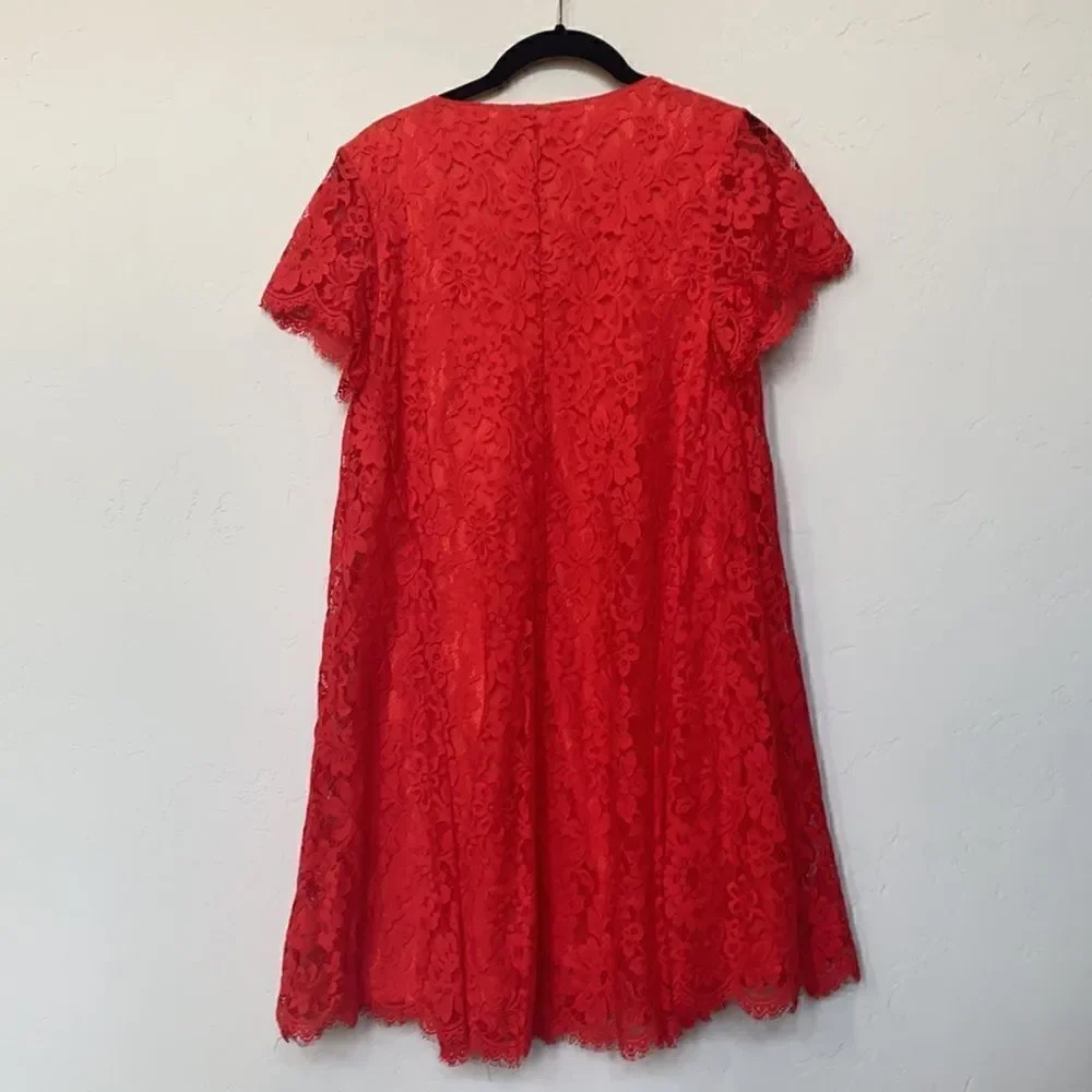 Show Me Your Mumu Red Lace Babydoll Dress